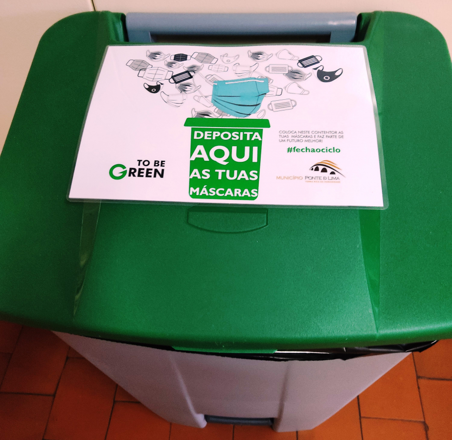 Sabias que reciclagem de máscaras é possível?